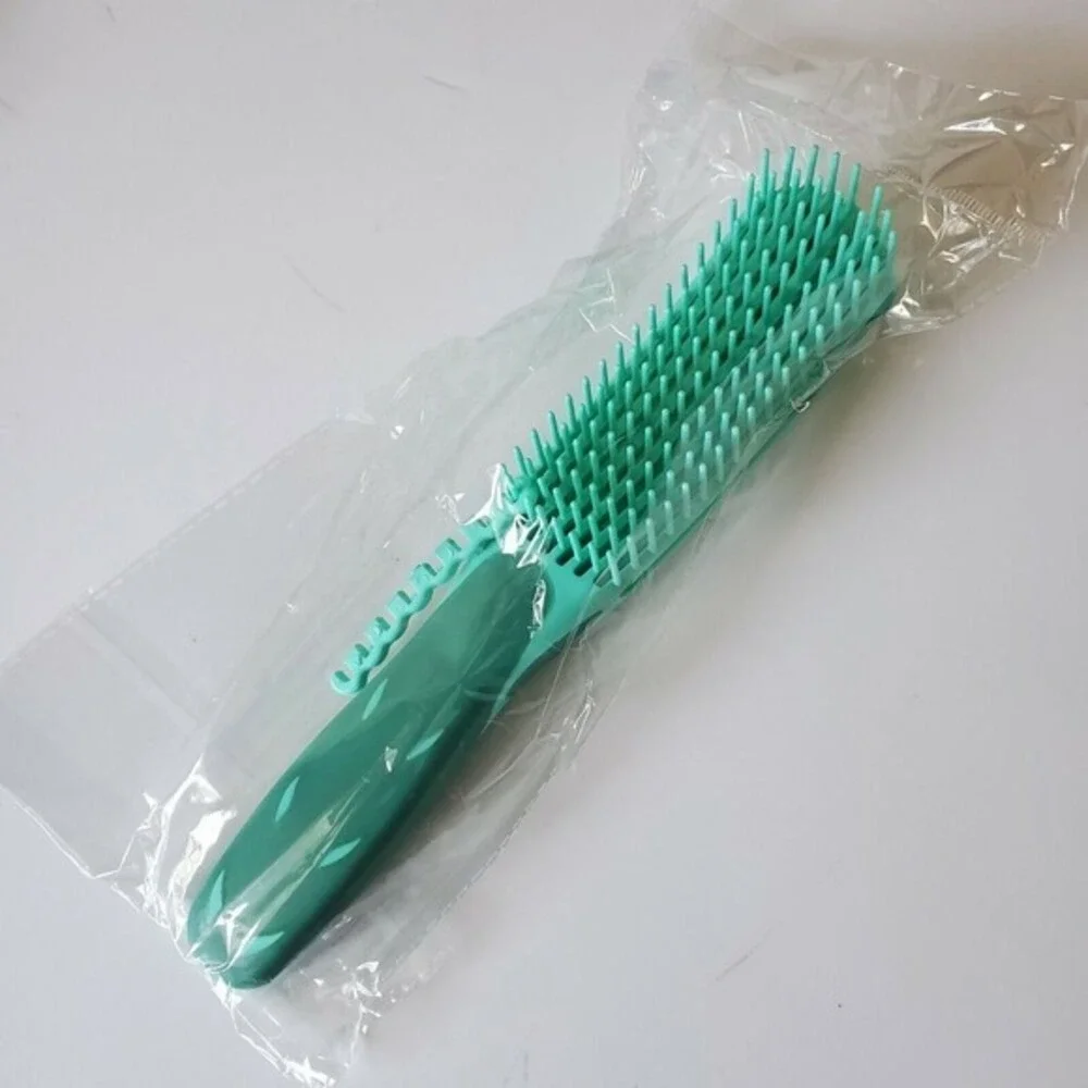 Detangler Hair Brush EZ Anti-Static Scalp Comb‎ Salon Styling Tool Green